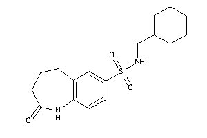 Image of N-(cyclohexylmethyl)-2-keto-1,3,4,5-tetrahydro-1-benzazepine-7-sulfonamide
