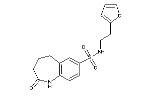 N-[2-(2-furyl)ethyl]-2-keto-1,3,4,5-tetrahydro-1-benzazepine-7-sulfonamide