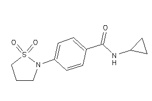 N-cyclopropyl-4-(1,1-diketo-1,2-thiazolidin-2-yl)benzamide