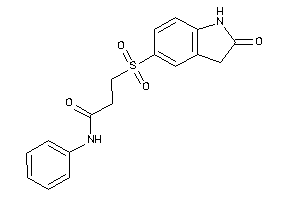 3-(2-ketoindolin-5-yl)sulfonyl-N-phenyl-propionamide