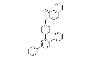 3-[[4-[5-phenyl-2-(4-pyridyl)pyrimidin-4-yl]piperidino]methyl]chromone