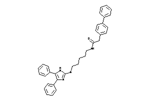 N-[5-[(4,5-diphenyl-1H-imidazol-2-yl)thio]pentyl]-2-(4-phenylphenyl)acetamide