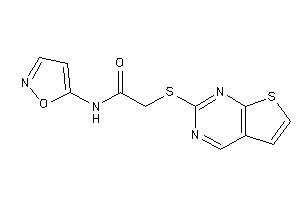 N-isoxazol-5-yl-2-(thieno[2,3-d]pyrimidin-2-ylthio)acetamide