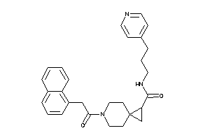 6-[2-(1-naphthyl)acetyl]-N-[3-(4-pyridyl)propyl]-6-azaspiro[2.5]octane-1-carboxamide