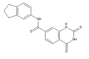 N-indan-5-yl-4-keto-2-thioxo-1H-quinazoline-7-carboxamide