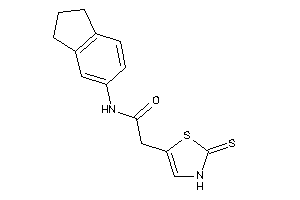 N-indan-5-yl-2-(2-thioxo-4-thiazolin-5-yl)acetamide