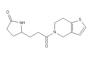 5-[3-(6,7-dihydro-4H-thieno[3,2-c]pyridin-5-yl)-3-keto-propyl]-2-pyrrolidone