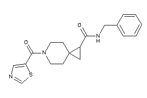 N-benzyl-6-(thiazole-5-carbonyl)-6-azaspiro[2.5]octane-2-carboxamide