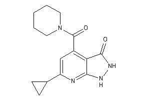 6-cyclopropyl-4-(piperidine-1-carbonyl)-1,2-dihydropyrazolo[3,4-b]pyridin-3-one