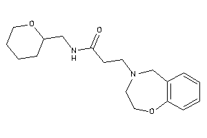 3-(3,5-dihydro-2H-1,4-benzoxazepin-4-yl)-N-(tetrahydropyran-2-ylmethyl)propionamide