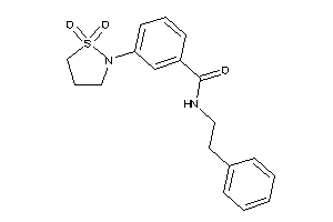 3-(1,1-diketo-1,2-thiazolidin-2-yl)-N-phenethyl-benzamide