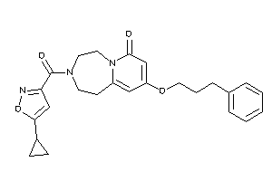 3-(5-cyclopropylisoxazole-3-carbonyl)-9-(3-phenylpropoxy)-1,2,4,5-tetrahydropyrido[2,1-g][1,4]diazepin-7-one