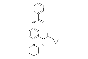 5-benzamido-N-cyclopropyl-2-piperidino-benzamide