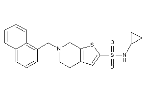 N-cyclopropyl-6-(1-naphthylmethyl)-5,7-dihydro-4H-thieno[2,3-c]pyridine-2-sulfonamide