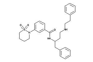 N-[1-benzyl-3-(phenethylamino)propyl]-3-(1,1-diketothiazinan-2-yl)benzamide