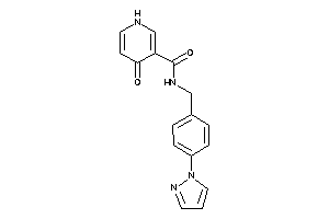 4-keto-N-(4-pyrazol-1-ylbenzyl)-1H-pyridine-3-carboxamide