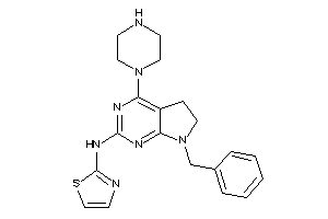 (7-benzyl-4-piperazino-5,6-dihydropyrrolo[2,3-d]pyrimidin-2-yl)-thiazol-2-yl-amine