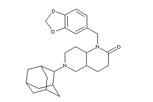 6-(2-adamantyl)-1-piperonyl-4,4a,5,7,8,8a-hexahydro-3H-1,6-naphthyridin-2-one