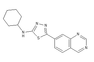 Image of Cyclohexyl-(5-quinazolin-7-yl-1,3,4-thiadiazol-2-yl)amine