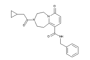 N-benzyl-3-(2-cyclopropylacetyl)-7-keto-1,2,4,5-tetrahydropyrido[2,1-g][1,4]diazepine-10-carboxamide