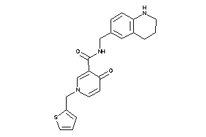 4-keto-N-(1,2,3,4-tetrahydroquinolin-6-ylmethyl)-1-(2-thenyl)nicotinamide