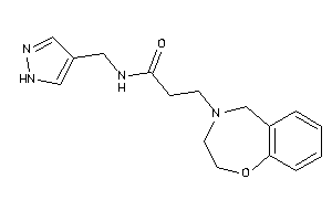 3-(3,5-dihydro-2H-1,4-benzoxazepin-4-yl)-N-(1H-pyrazol-4-ylmethyl)propionamide