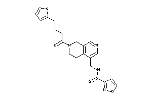 N-[[7-[4-(2-thienyl)butanoyl]-6,8-dihydro-5H-2,7-naphthyridin-4-yl]methyl]isoxazole-3-carboxamide