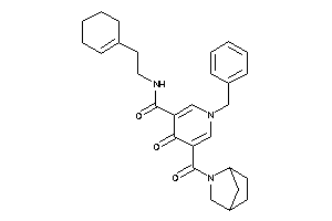 5-(5-azabicyclo[2.2.1]heptane-5-carbonyl)-1-benzyl-N-(2-cyclohexen-1-ylethyl)-4-keto-nicotinamide