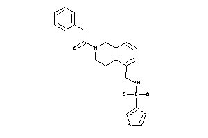 N-[[7-(2-phenylacetyl)-6,8-dihydro-5H-2,7-naphthyridin-4-yl]methyl]thiophene-3-sulfonamide