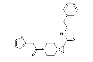 N-phenethyl-6-[2-(2-thienyl)acetyl]-6-azaspiro[2.5]octane-1-carboxamide