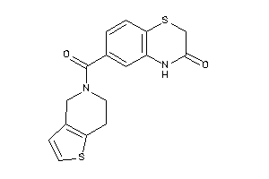 6-(6,7-dihydro-4H-thieno[3,2-c]pyridine-5-carbonyl)-4H-1,4-benzothiazin-3-one