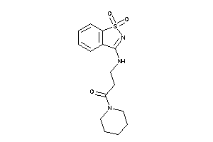 3-[(1,1-diketo-1,2-benzothiazol-3-yl)amino]-1-piperidino-propan-1-one