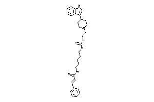 N-[2-[4-(1H-indol-3-yl)piperidino]ethyl]carbamic Acid 5-cinnamamidopentyl Ester