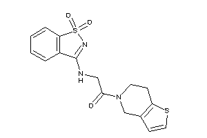 1-(6,7-dihydro-4H-thieno[3,2-c]pyridin-5-yl)-2-[(1,1-diketo-1,2-benzothiazol-3-yl)amino]ethanone