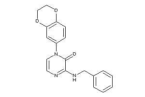 3-(benzylamino)-1-(2,3-dihydro-1,4-benzodioxin-6-yl)pyrazin-2-one