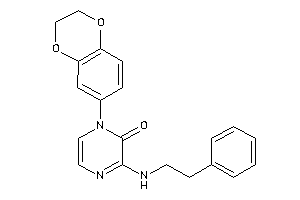 1-(2,3-dihydro-1,4-benzodioxin-6-yl)-3-(phenethylamino)pyrazin-2-one