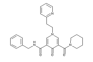 N-benzyl-4-keto-5-(piperidine-1-carbonyl)-1-[2-(2-pyridyl)ethyl]nicotinamide