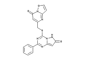 Image of 5-[[(7-keto-2-phenyl-6H-pyrazolo[1,5-a][1,3,5]triazin-4-yl)thio]methyl]isoxazolo[2,3-a]pyrimidin-7-one