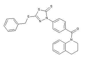 [4-[5-(benzylthio)-2-thioxo-1,3,4-thiadiazol-3-yl]phenyl]-(3,4-dihydro-2H-quinolin-1-yl)methanone