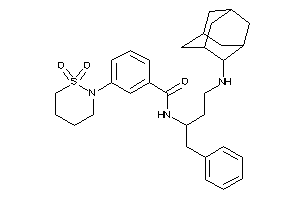 N-[3-(2-adamantylamino)-1-benzyl-propyl]-3-(1,1-diketothiazinan-2-yl)benzamide