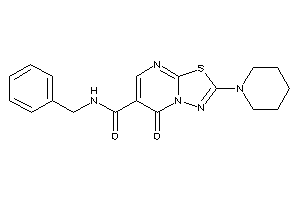 N-benzyl-5-keto-2-piperidino-[1,3,4]thiadiazolo[3,2-a]pyrimidine-6-carboxamide