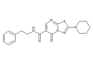 Image of 5-keto-N-phenethyl-2-piperidino-[1,3,4]thiadiazolo[3,2-a]pyrimidine-6-carboxamide