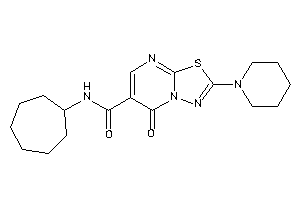 N-cycloheptyl-5-keto-2-piperidino-[1,3,4]thiadiazolo[3,2-a]pyrimidine-6-carboxamide