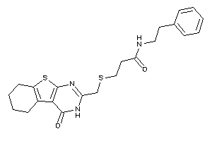 3-[(4-keto-5,6,7,8-tetrahydro-3H-benzothiopheno[2,3-d]pyrimidin-2-yl)methylthio]-N-phenethyl-propionamide