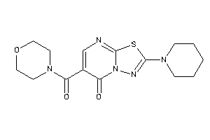Image of 6-(morpholine-4-carbonyl)-2-piperidino-[1,3,4]thiadiazolo[3,2-a]pyrimidin-5-one