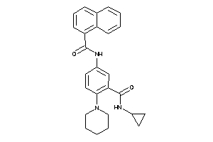 N-[3-(cyclopropylcarbamoyl)-4-piperidino-phenyl]-1-naphthamide