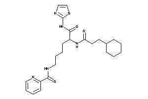 Image of N-[5-(3-cyclohexylpropanoylamino)-6-keto-6-(thiazol-2-ylamino)hexyl]picolinamide
