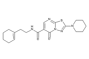 Image of N-(2-cyclohexen-1-ylethyl)-5-keto-2-piperidino-[1,3,4]thiadiazolo[3,2-a]pyrimidine-6-carboxamide