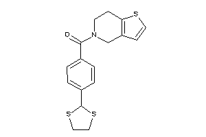 6,7-dihydro-4H-thieno[3,2-c]pyridin-5-yl-[4-(1,3-dithiolan-2-yl)phenyl]methanone
