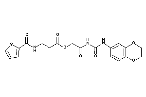 3-(2-thenoylamino)propionic Acid [2-(2,3-dihydro-1,4-benzodioxin-6-ylcarbamoylamino)-2-keto-ethyl] Ester